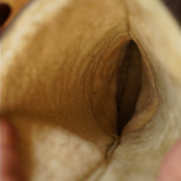 Cole Haan Shearling Boots Womens 8.5B Brown Waterproof Suede Fur - Picture 12 of 12